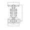 Gate valve Type: 1753 Steel Internal thread (NPT) Class 800